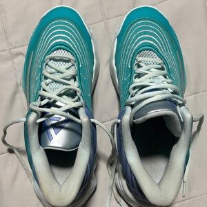 Teal and White Athletic Sneakers